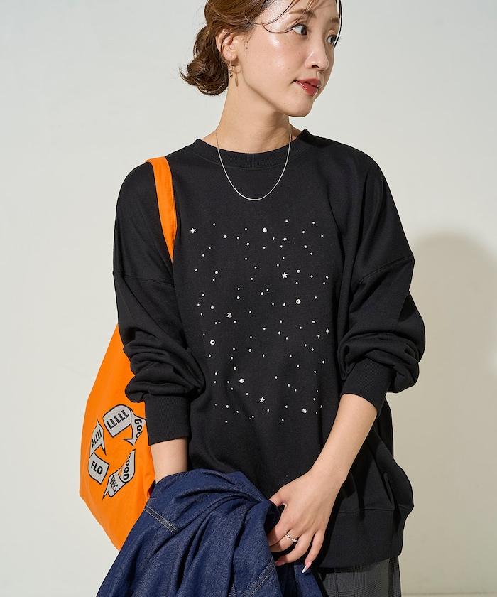 亮片熱貼絨毛衛衣