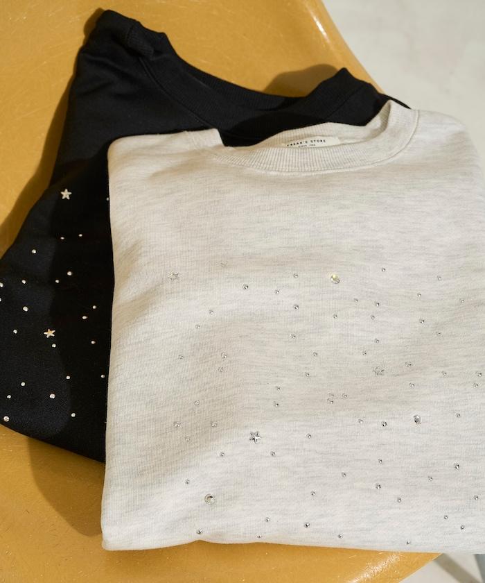 亮片熱貼絨毛衛衣