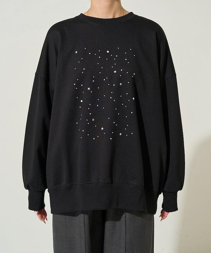 亮片熱貼絨毛衛衣