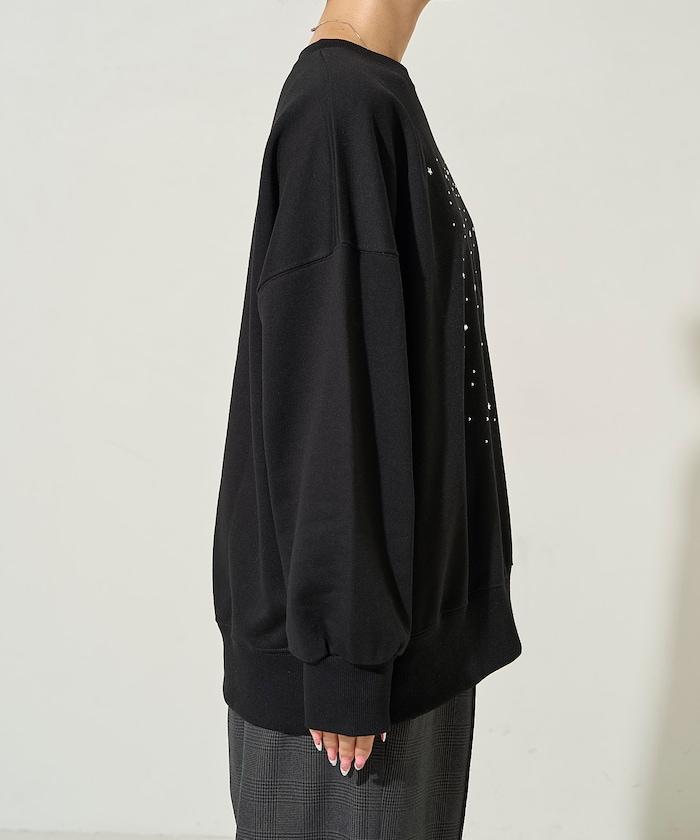 亮片熱貼絨毛衛衣