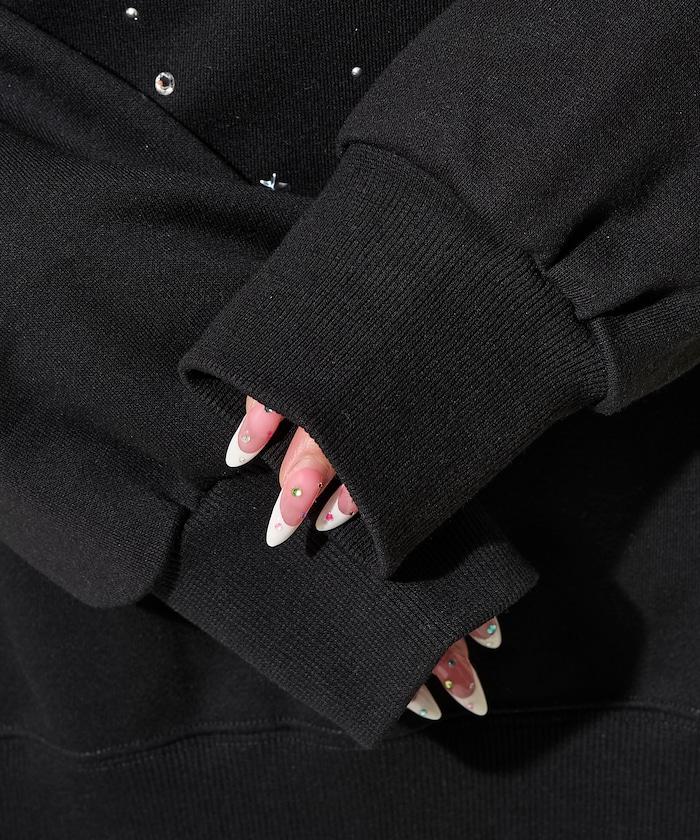 亮片熱貼絨毛衛衣