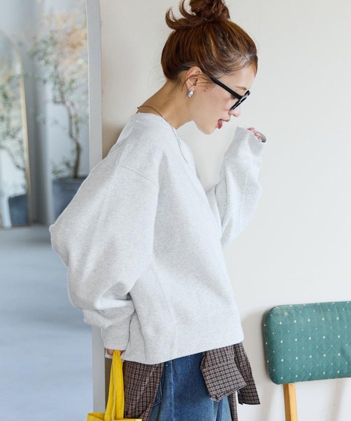 厚重款寬鬆短款衛衣