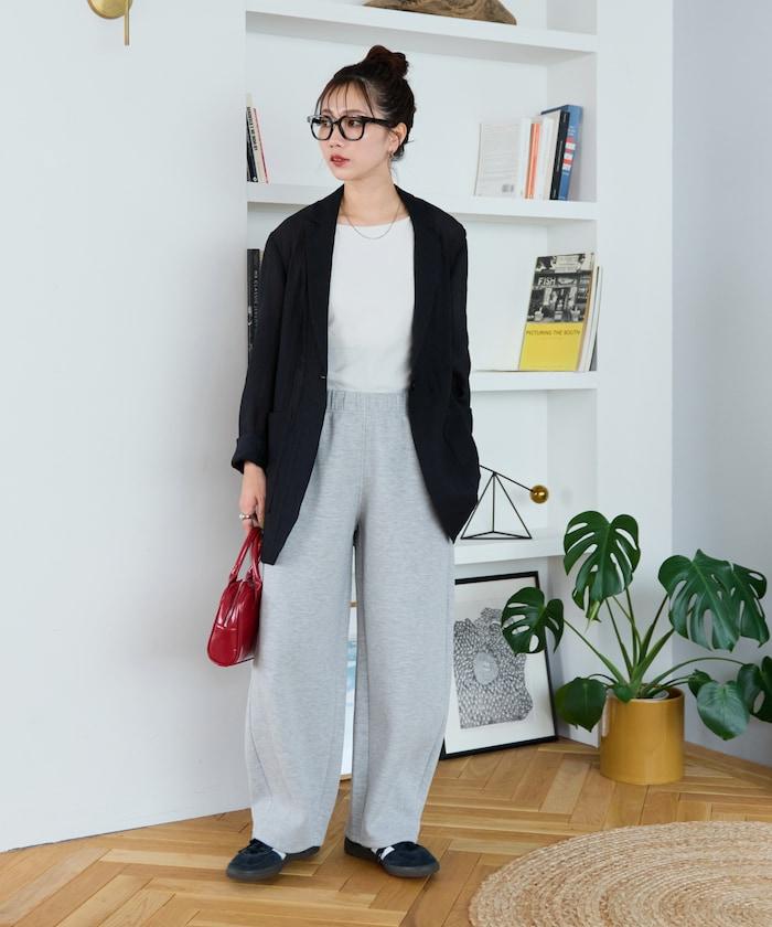 立體剪裁衛衣彎曲褲