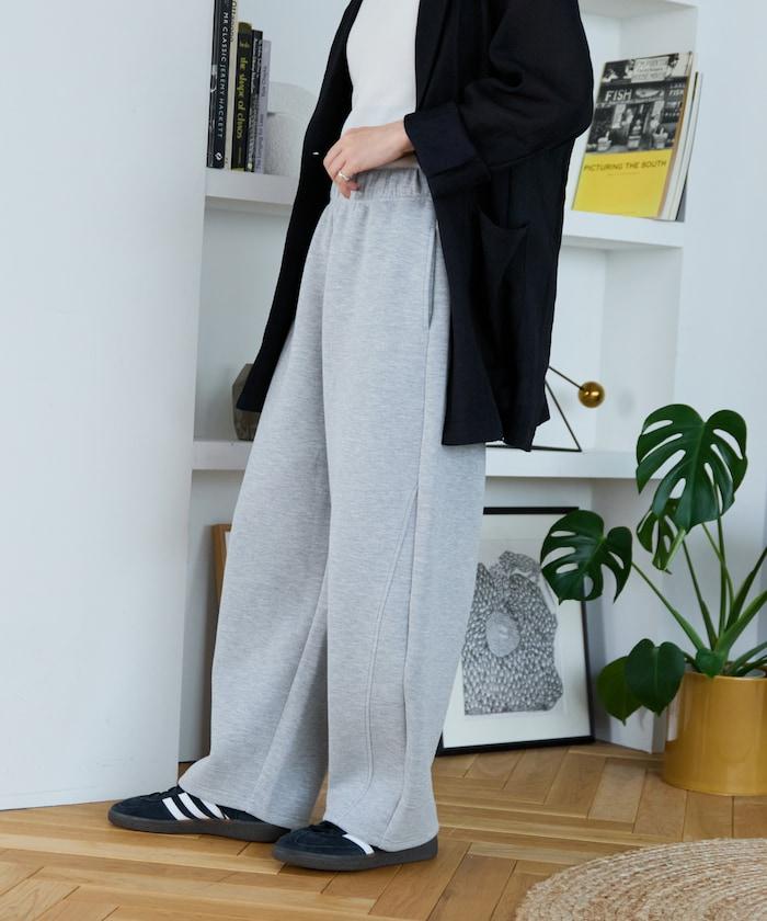 立體剪裁衛衣彎曲褲