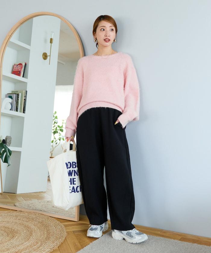 立體剪裁衛衣彎曲褲