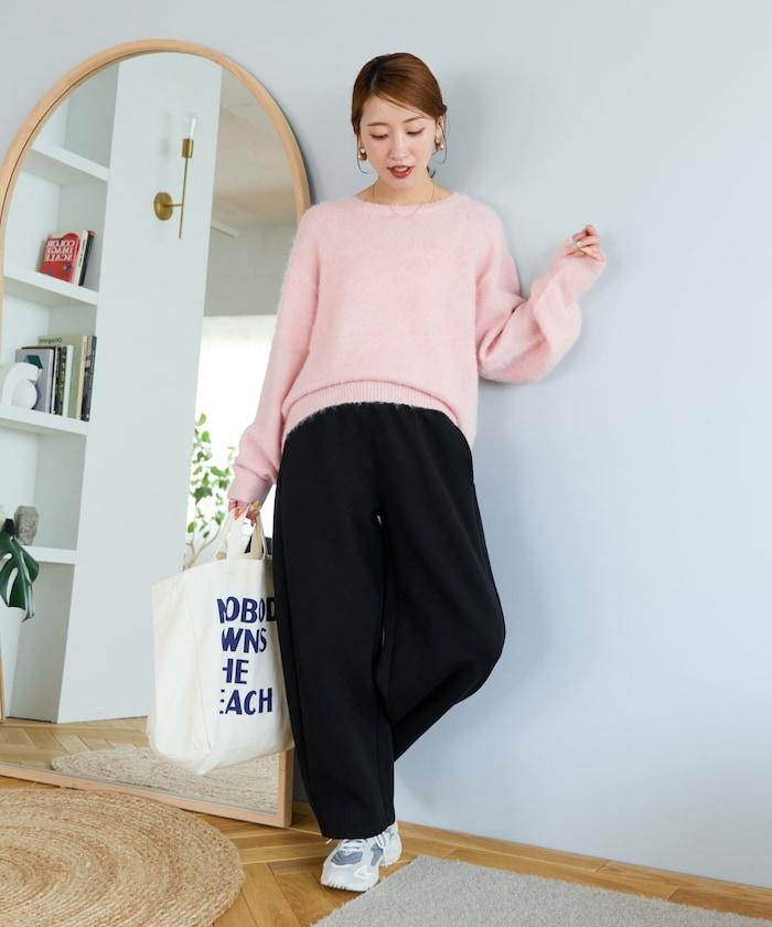 立體剪裁衛衣彎曲褲