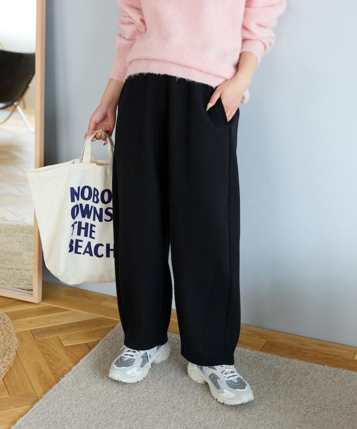 立體剪裁衛衣彎曲褲