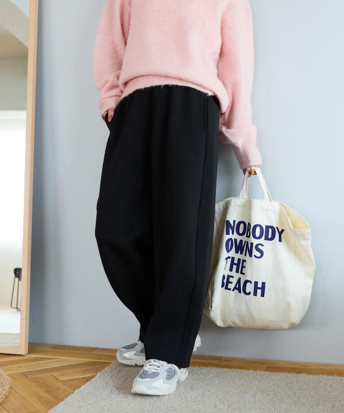 立體剪裁衛衣彎曲褲