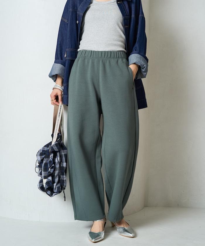 立體剪裁衛衣彎曲褲