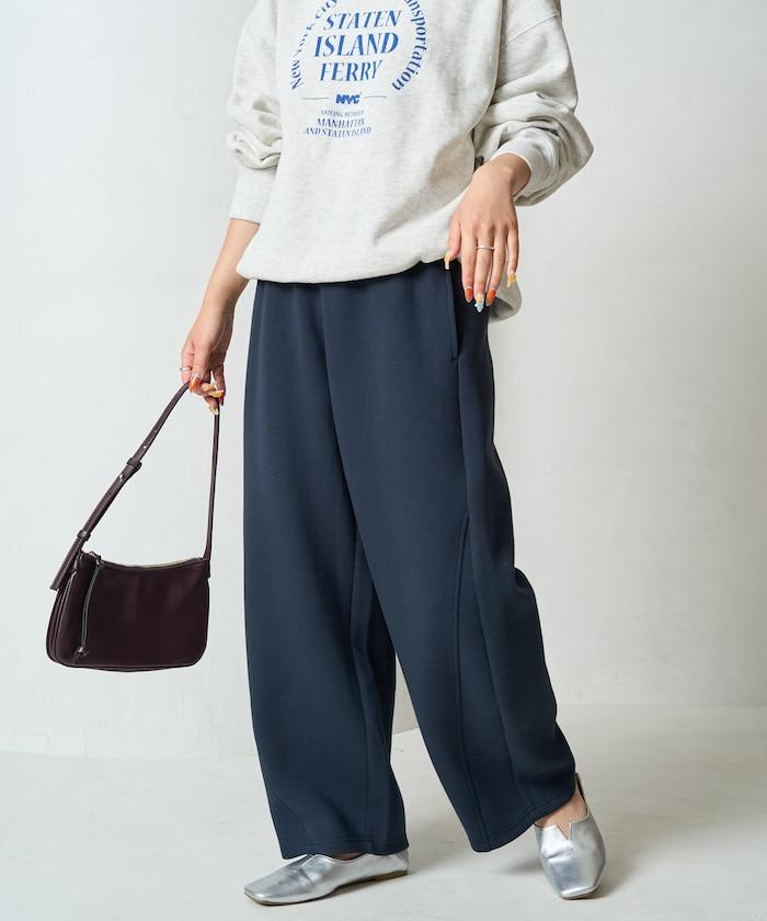 立體剪裁衛衣彎曲褲