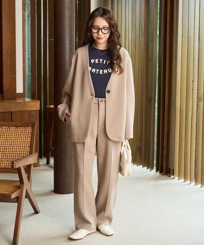 單排扣西裝外套套裝(西裝外套+長褲)