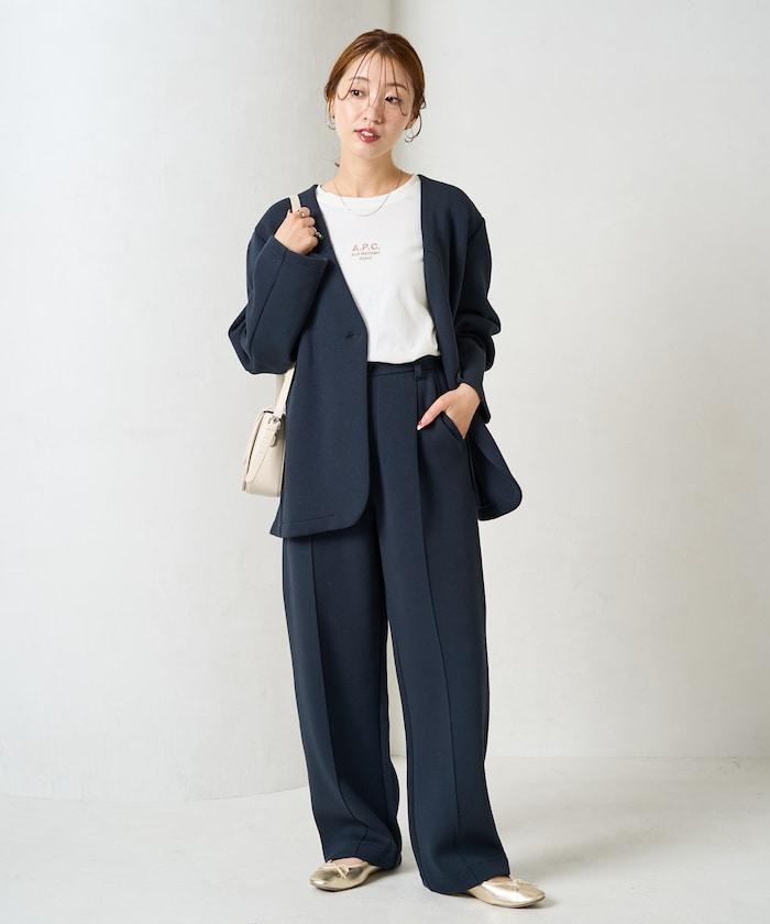 單排扣西裝外套套裝(西裝外套+長褲)