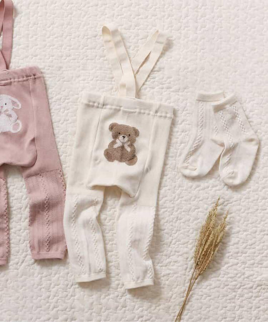 動物尾巴造型打底褲&襪子套裝