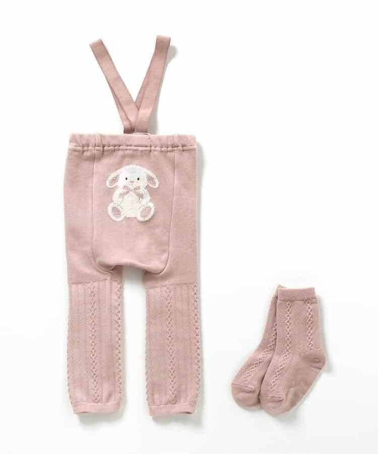 動物尾巴造型打底褲&襪子套裝