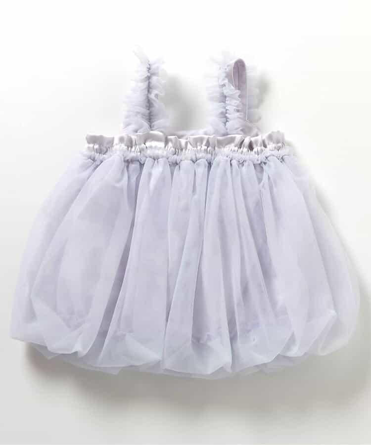 泡泡紗蓬蓬裙吊帶連衣裙