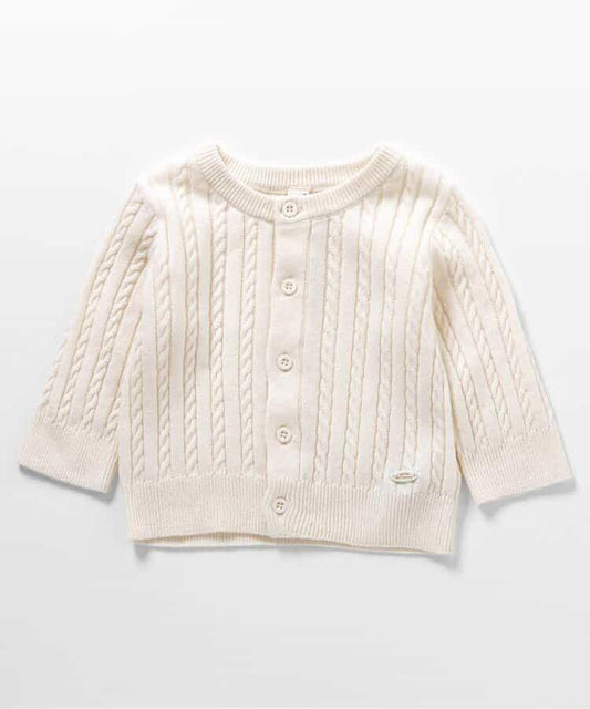 麻花紋嬰兒開衫_可機洗