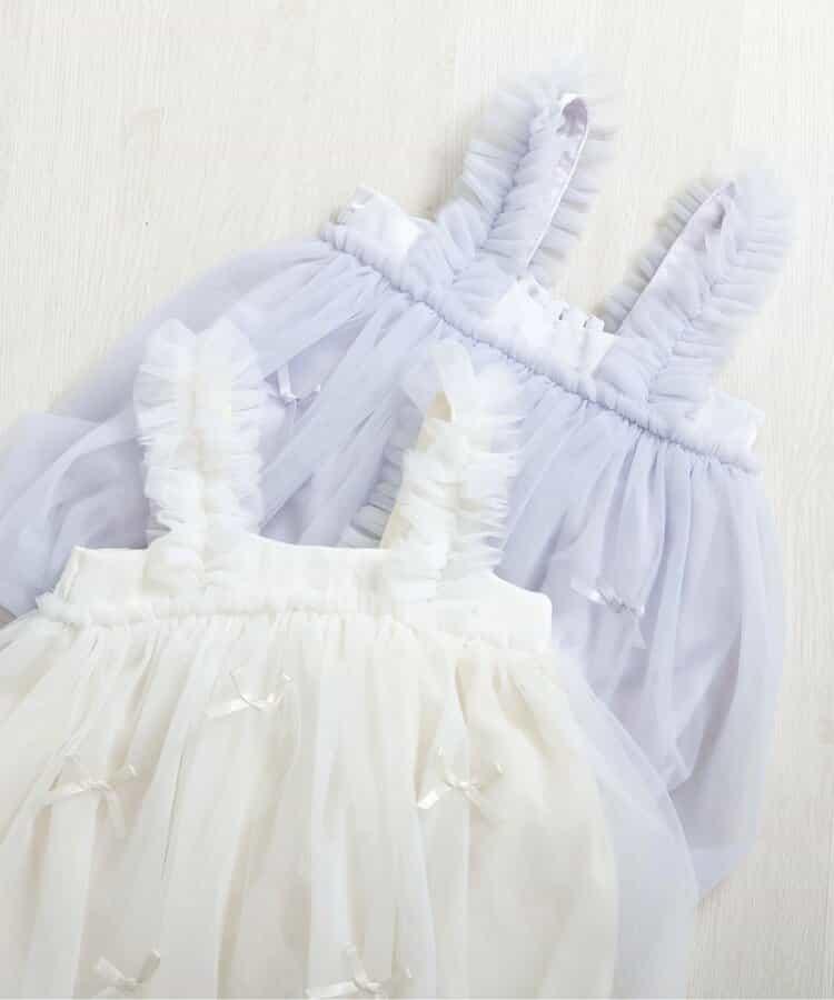 泡泡紗蓬蓬裙吊帶連衣裙