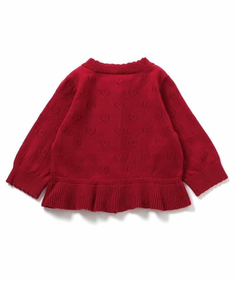 愛心鏤空針織嬰兒開衫_可機洗