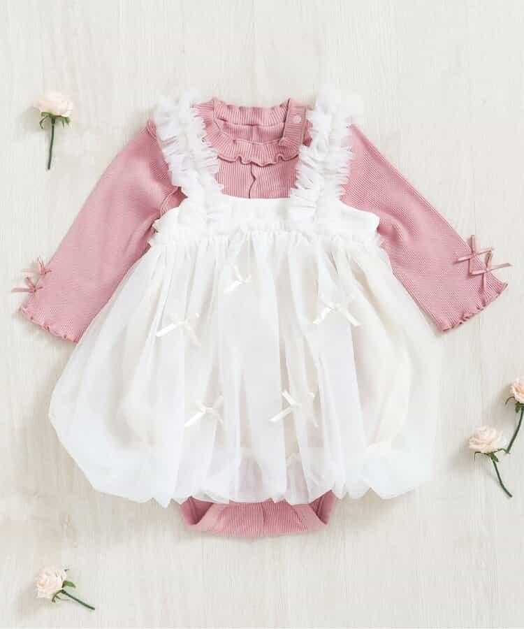 泡泡紗蓬蓬裙吊帶連衣裙