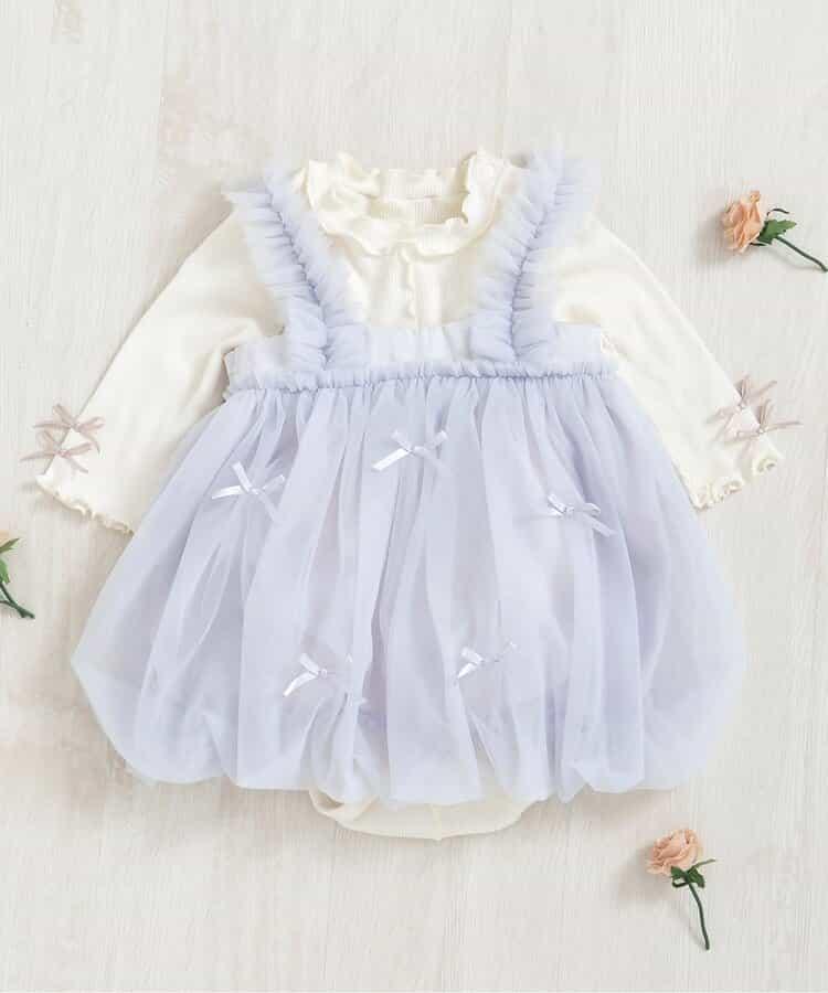 泡泡紗蓬蓬裙吊帶連衣裙