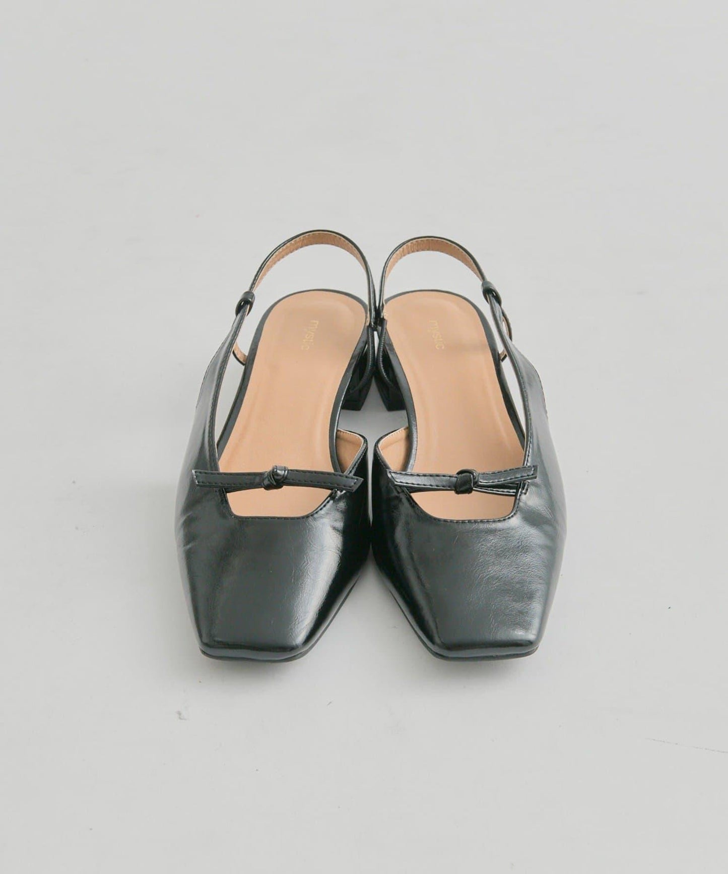 方頭蝴蝶結女式高跟鞋