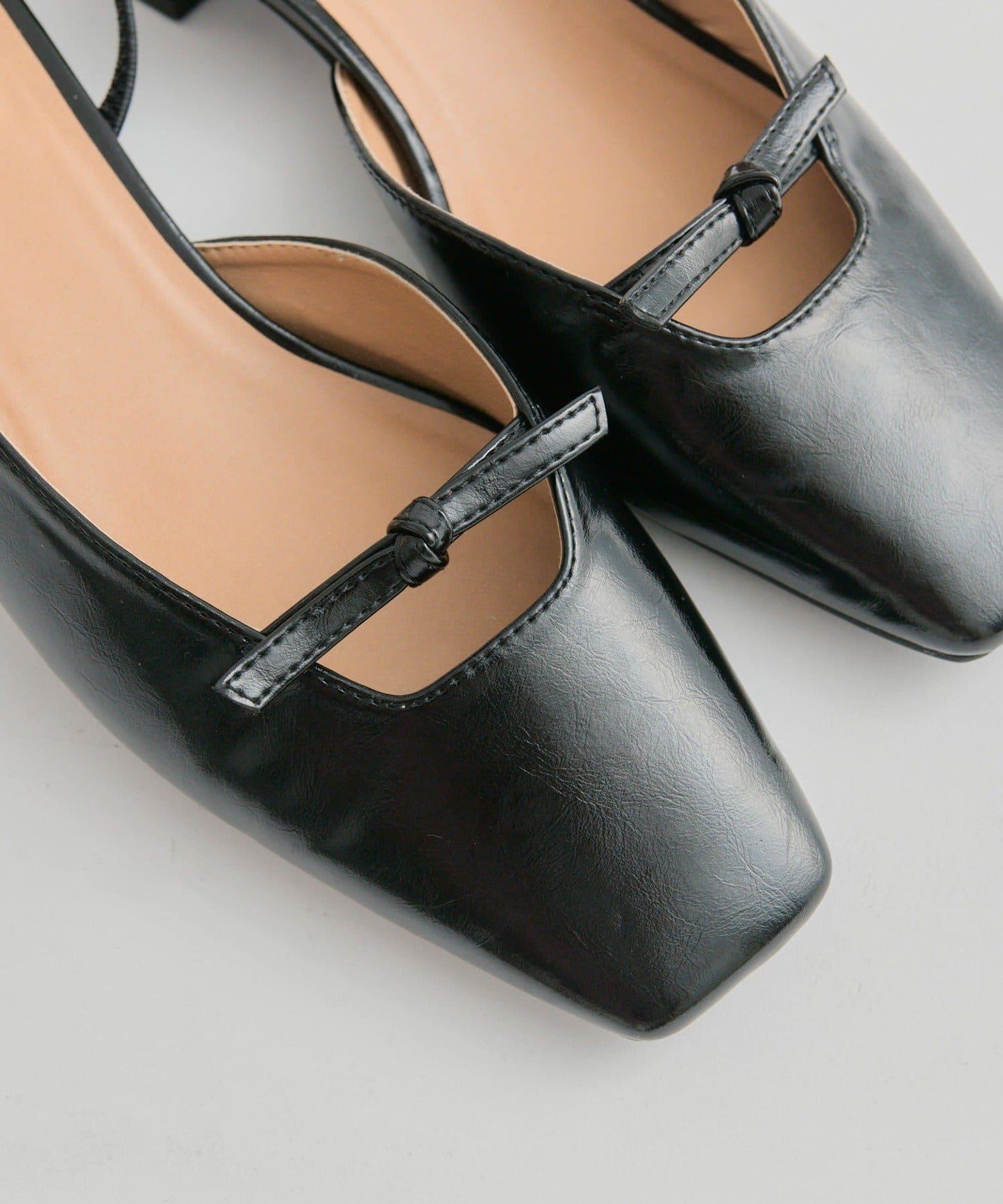 方頭蝴蝶結女式高跟鞋