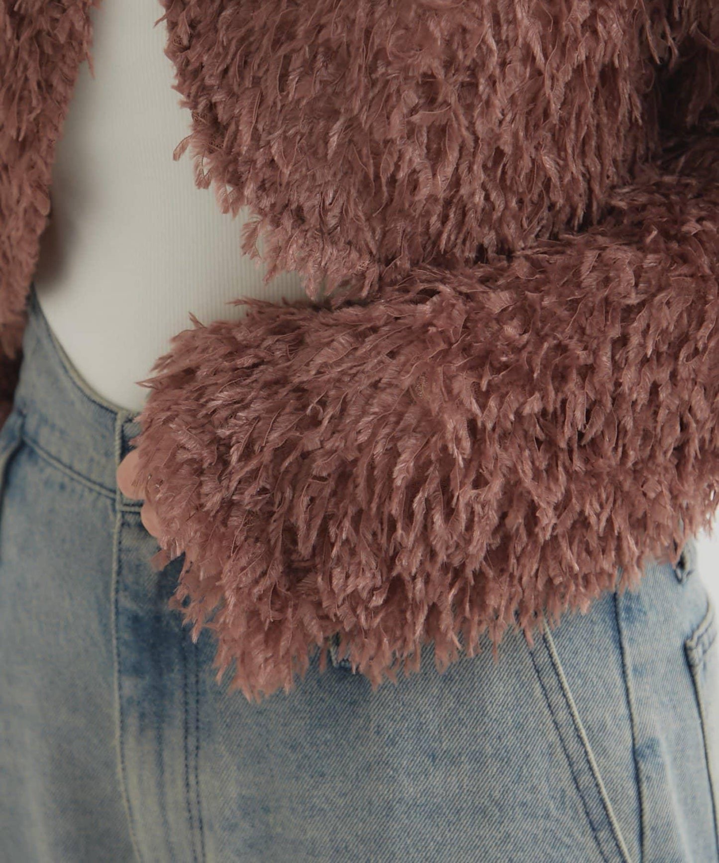 【mystic】帶領羽毛短外套