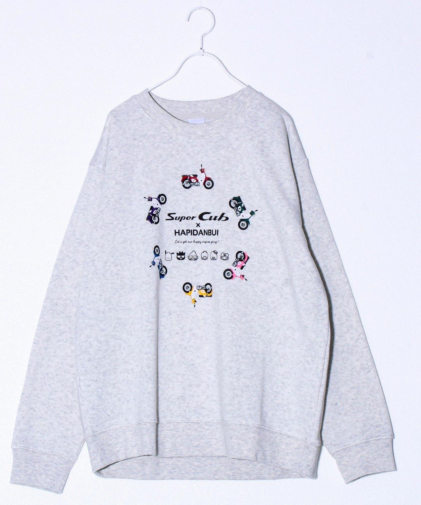 【ホンダ×はぴだんぶい】UNISEX 翼&圓環Cub加絨衛衣