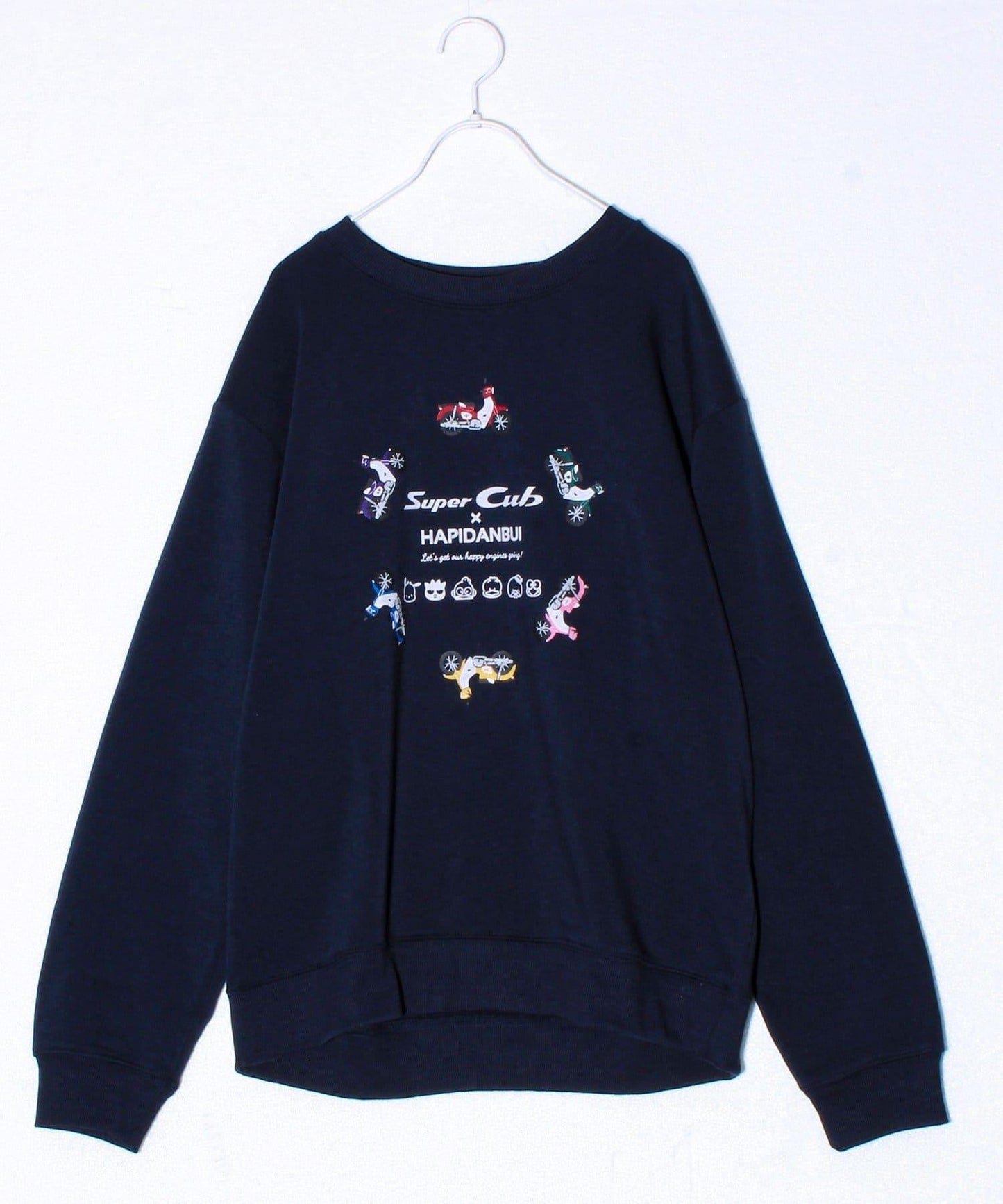 【ホンダ×はぴだんぶい】UNISEX 翼&圓環Cub加絨衛衣