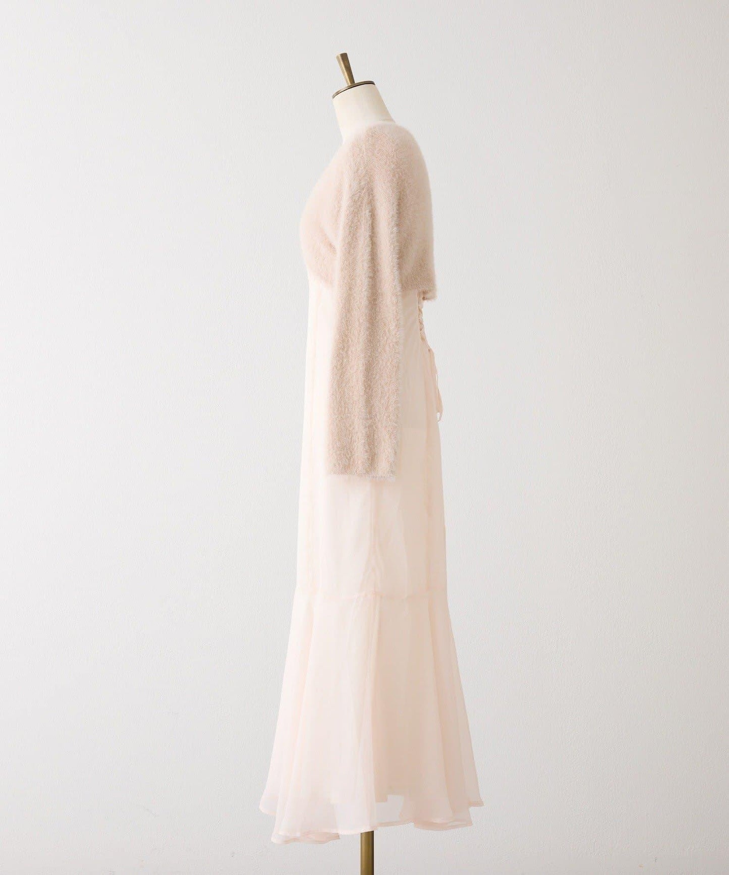 【開衫套裝】美式無袖長連衣裙