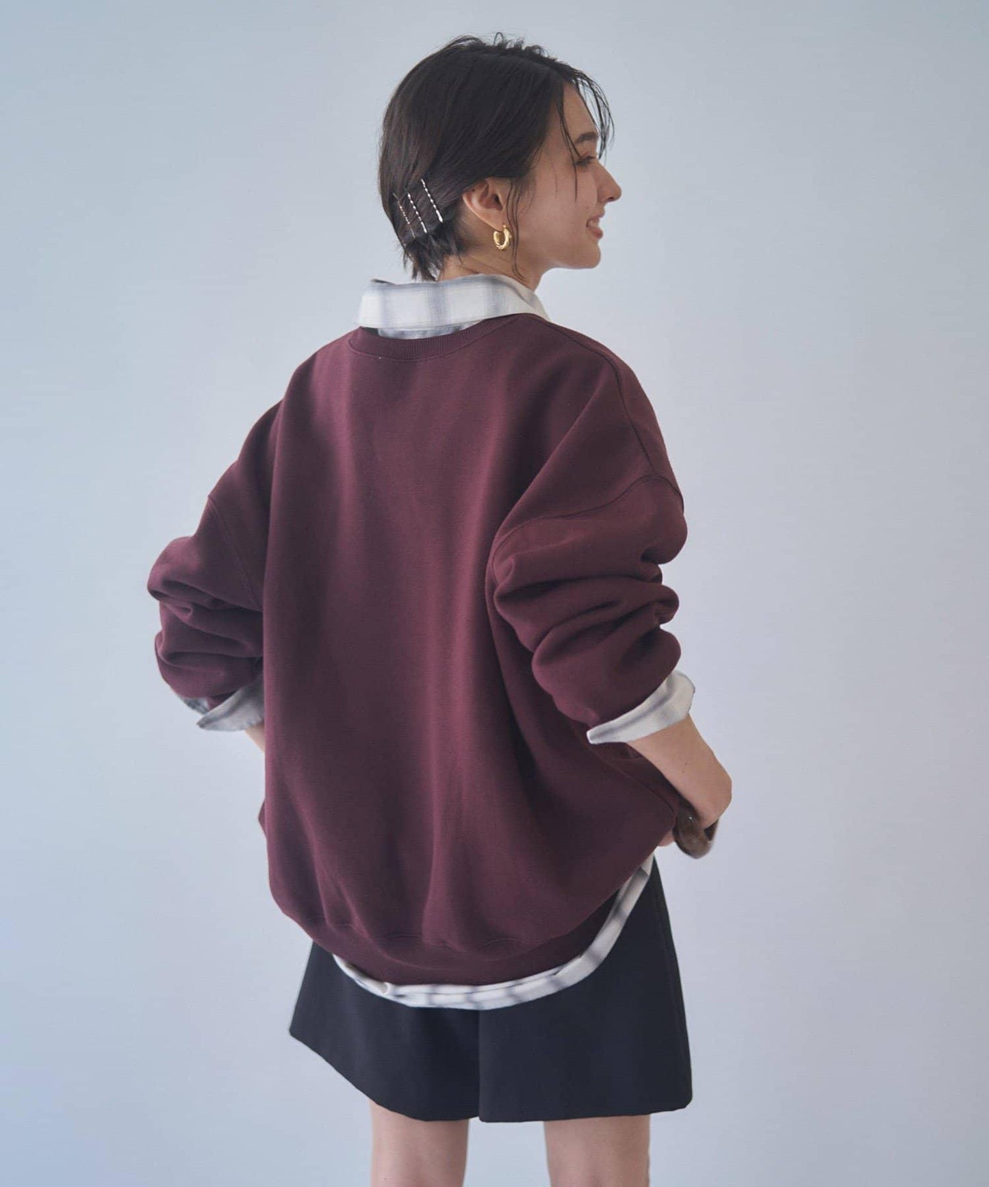 【NUNIFE / 長銷單品】金箔印花套頭衫