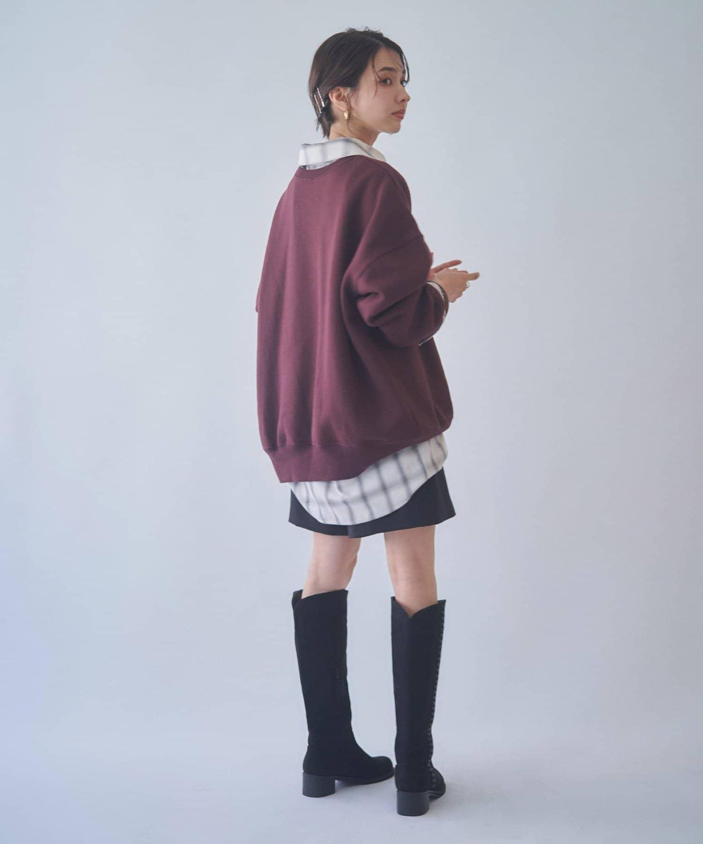 【NUNIFE / 長銷單品】金箔印花套頭衫