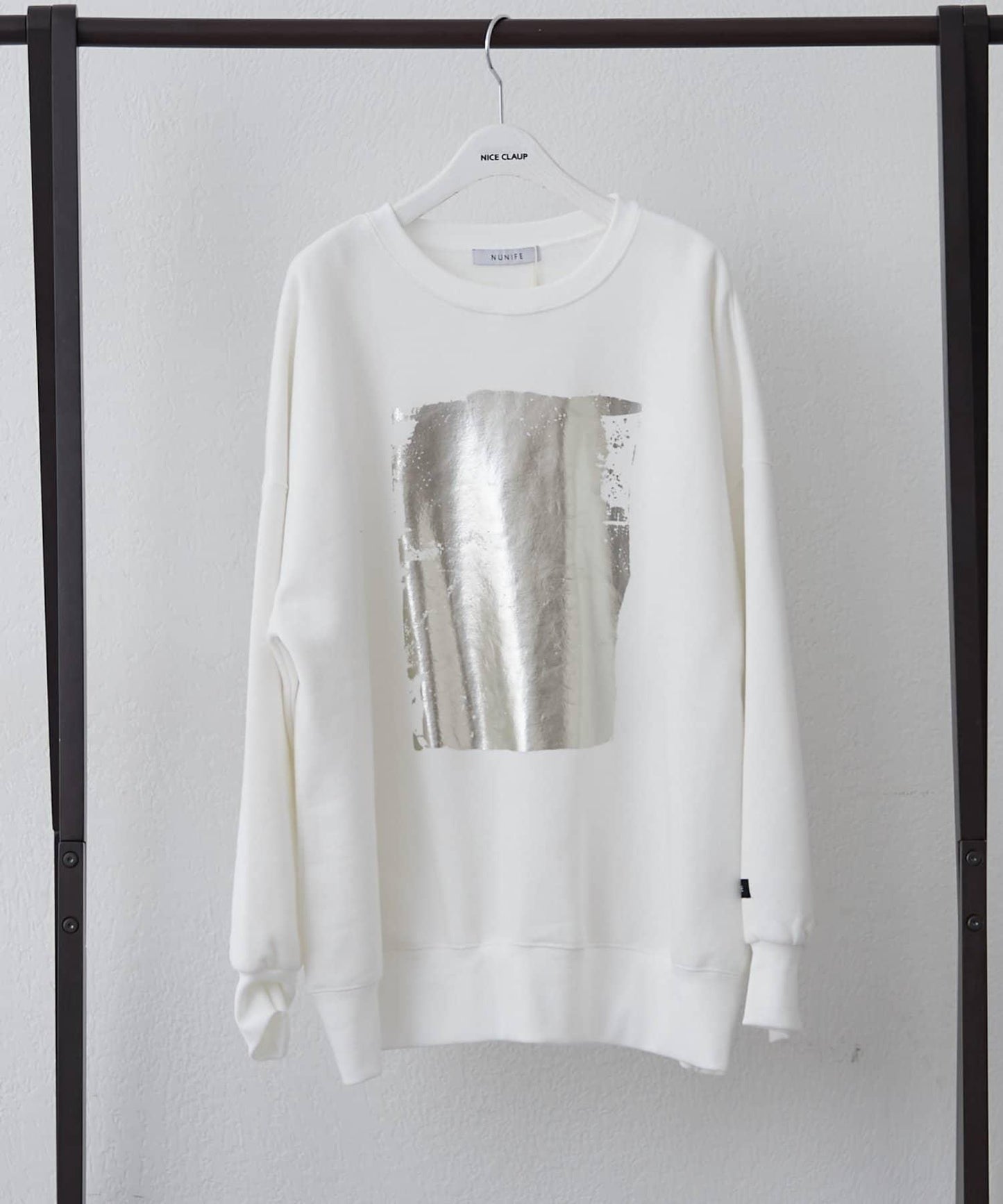 【NUNIFE / 長銷單品】金箔印花套頭衫