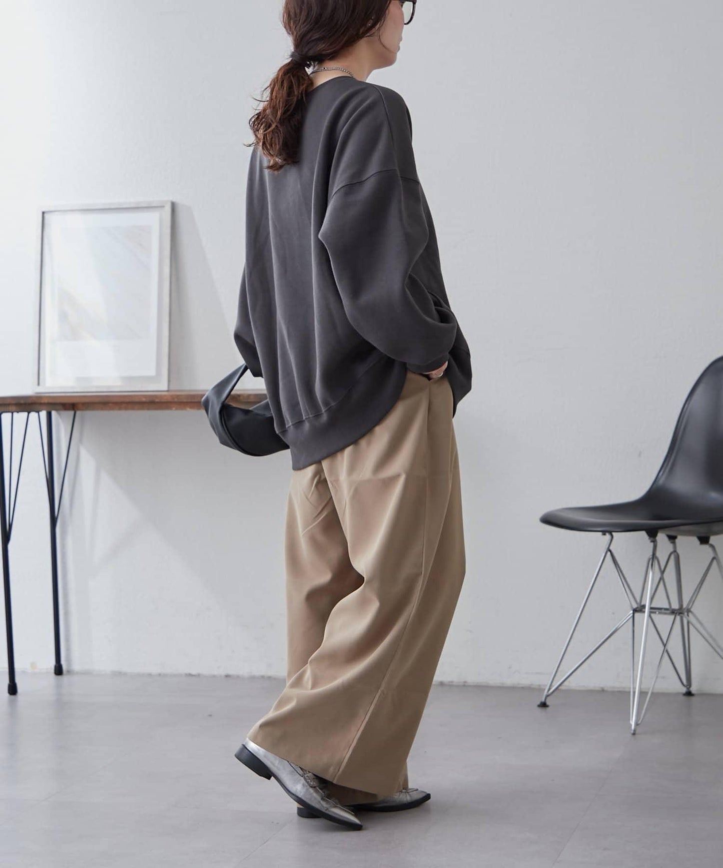 【NUNIFE / 長銷單品】金箔印花套頭衫