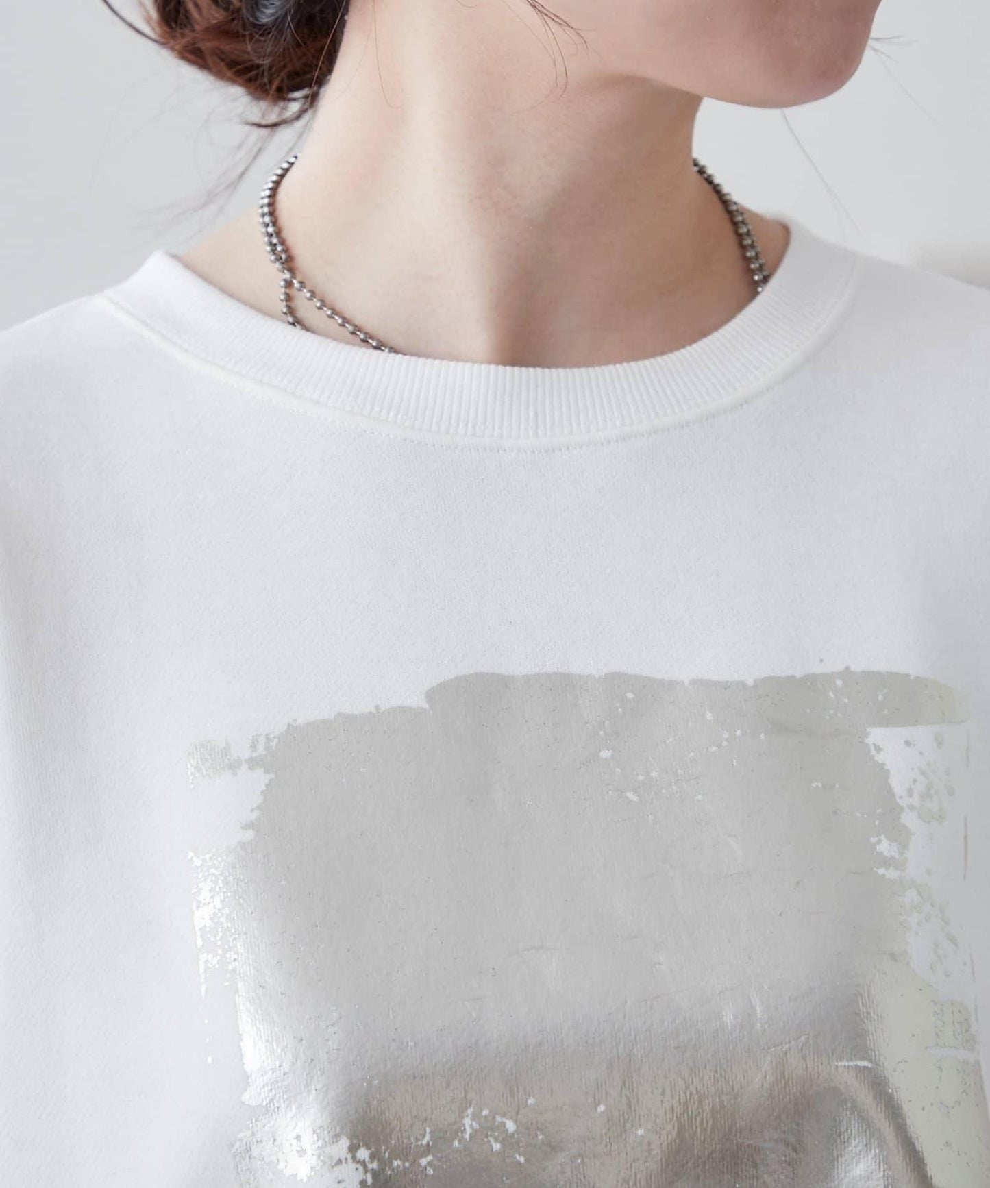 【NUNIFE / 長銷單品】金箔印花套頭衫