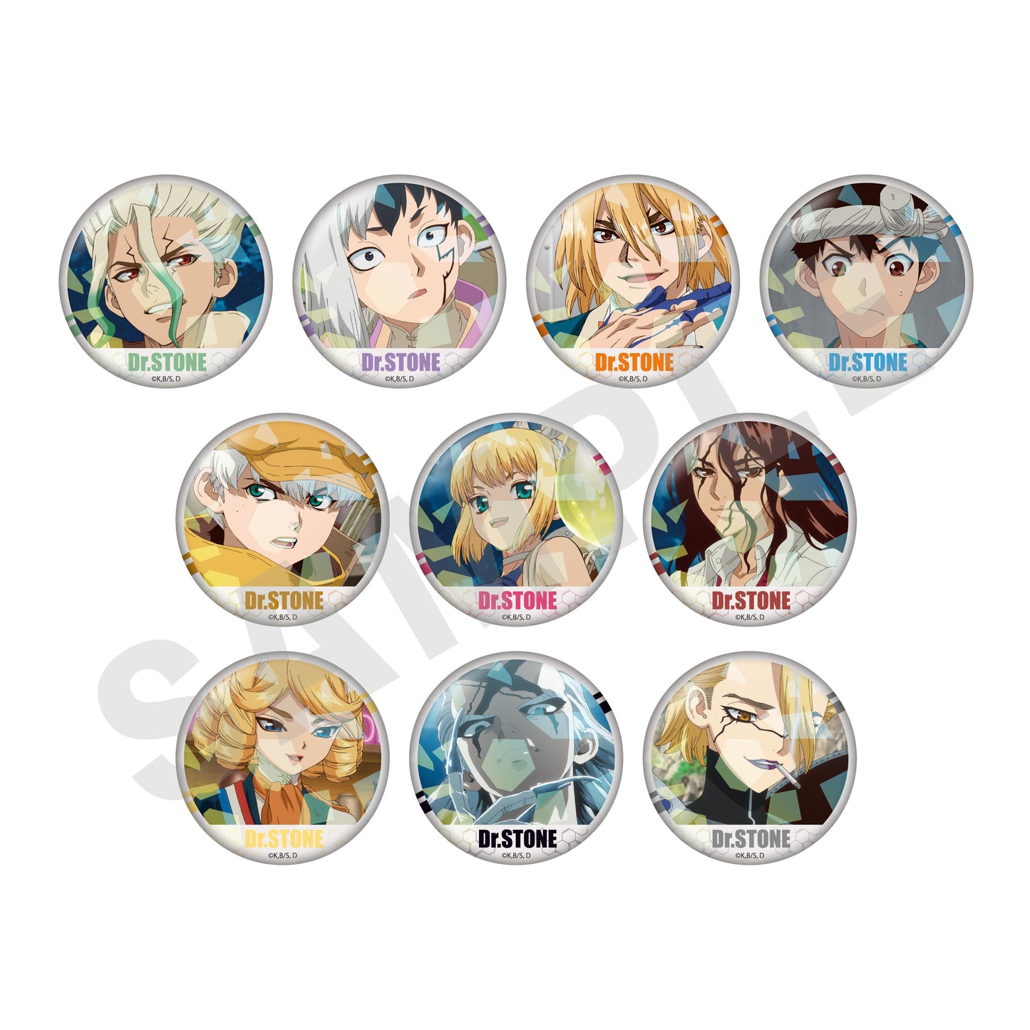 《Dr.STONE 石紀元》 閃亮場景寫真徽章(共10款)【BOX/10個裝】