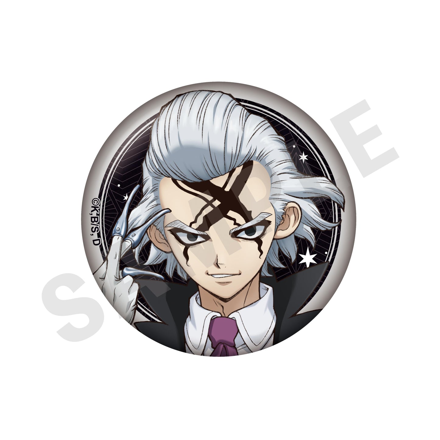 《Dr.STONE 石紀元》 閃粉徽章盲盒(全8款)【BOX/8個裝】