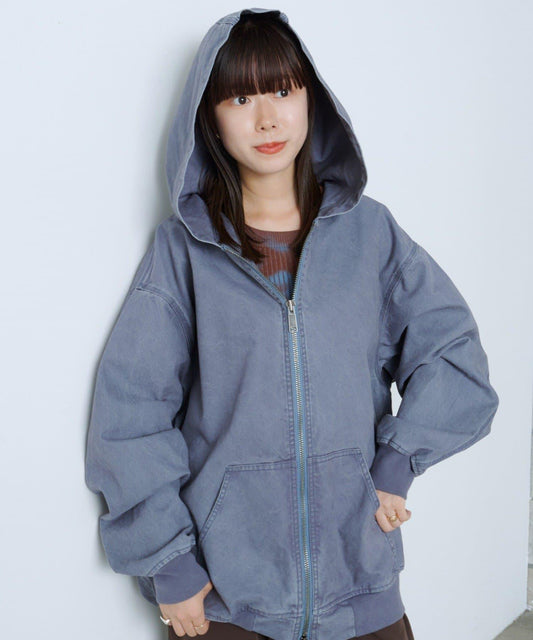 【WHIMSIC】鴨嘴拉鍊連帽衫