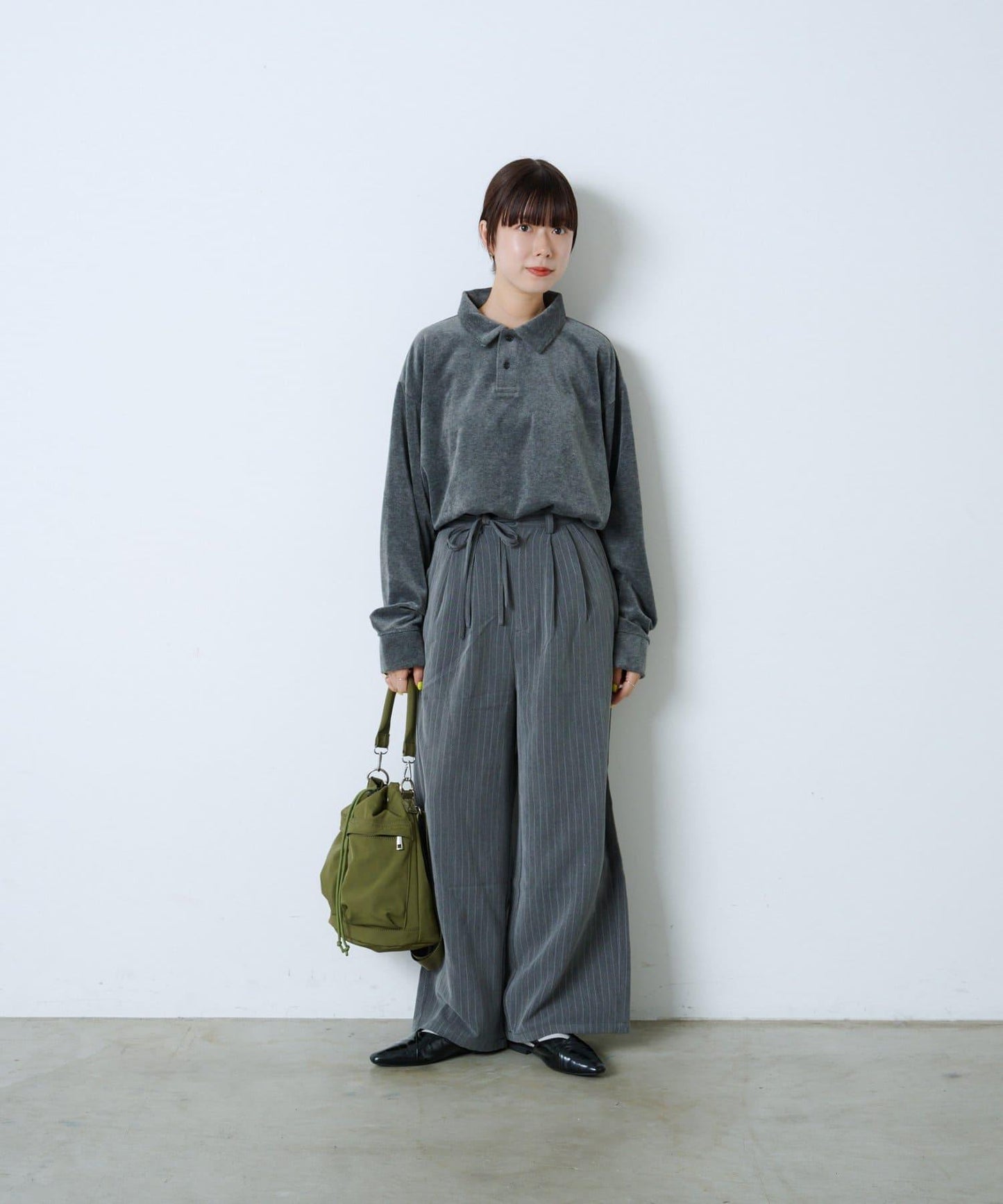 【WHIMSIC】天鵝絨POLO衫