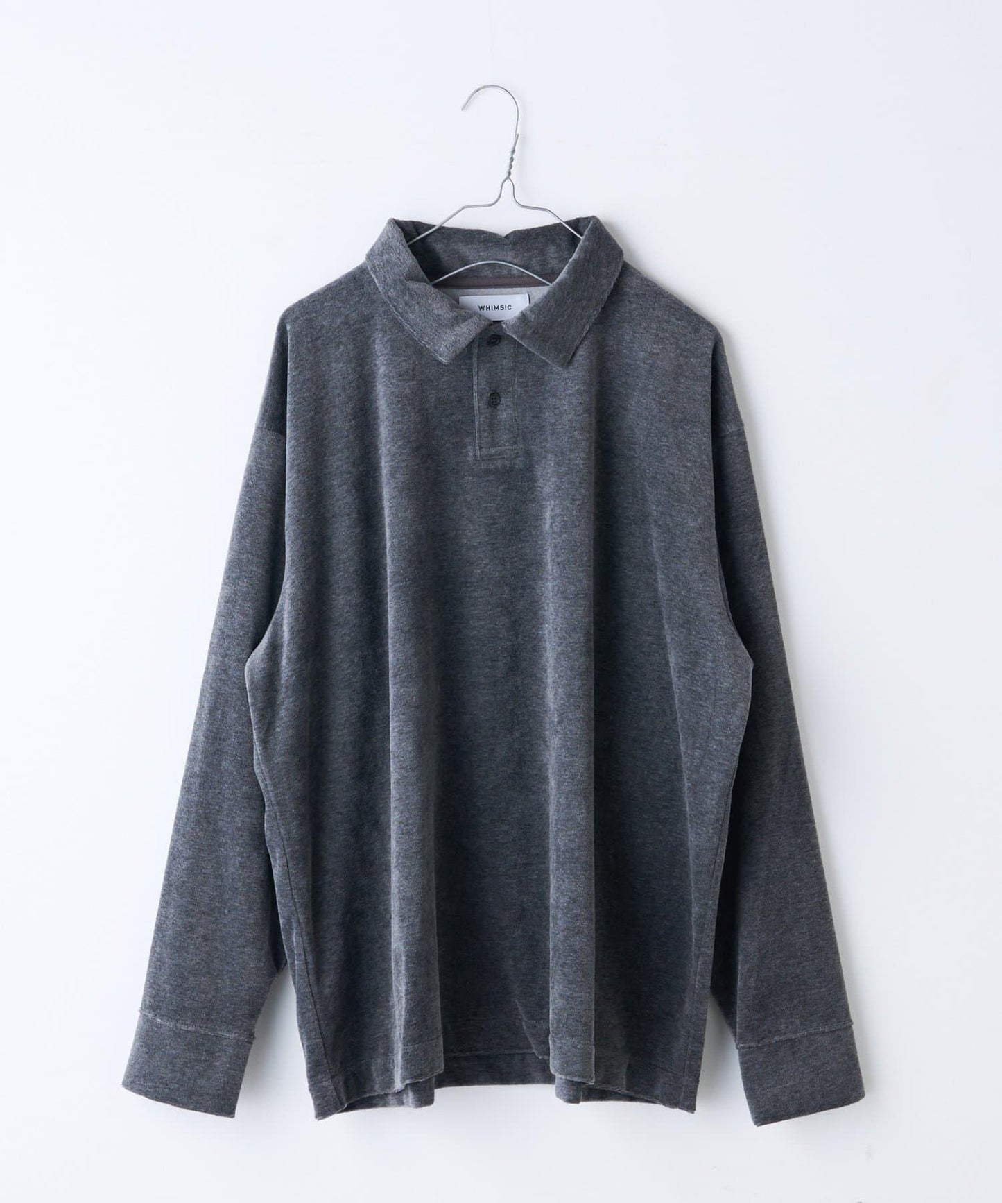 【WHIMSIC】天鵝絨POLO衫