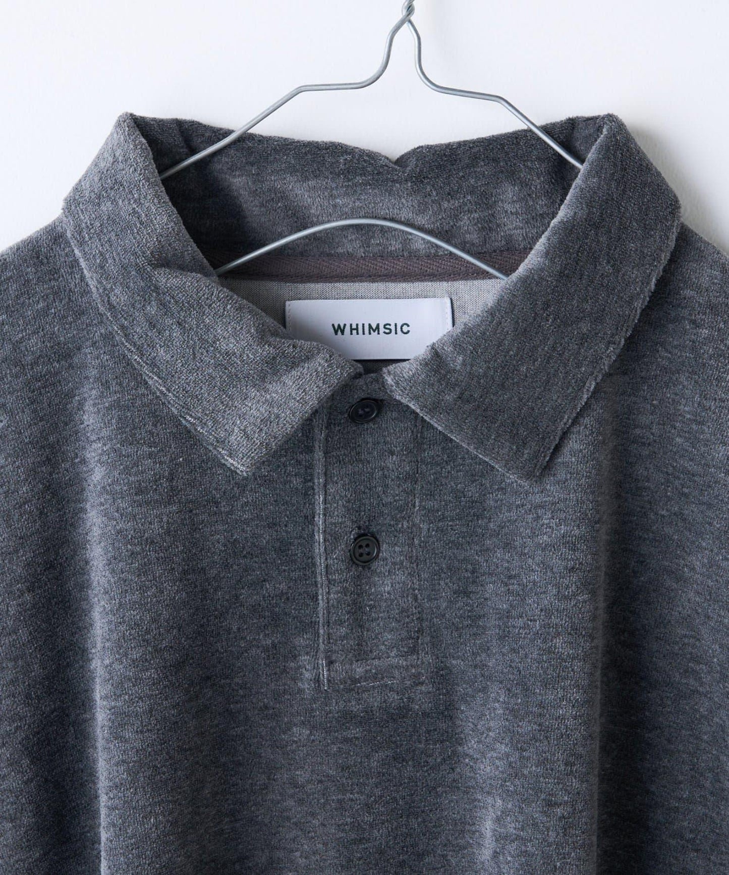 【WHIMSIC】天鵝絨POLO衫