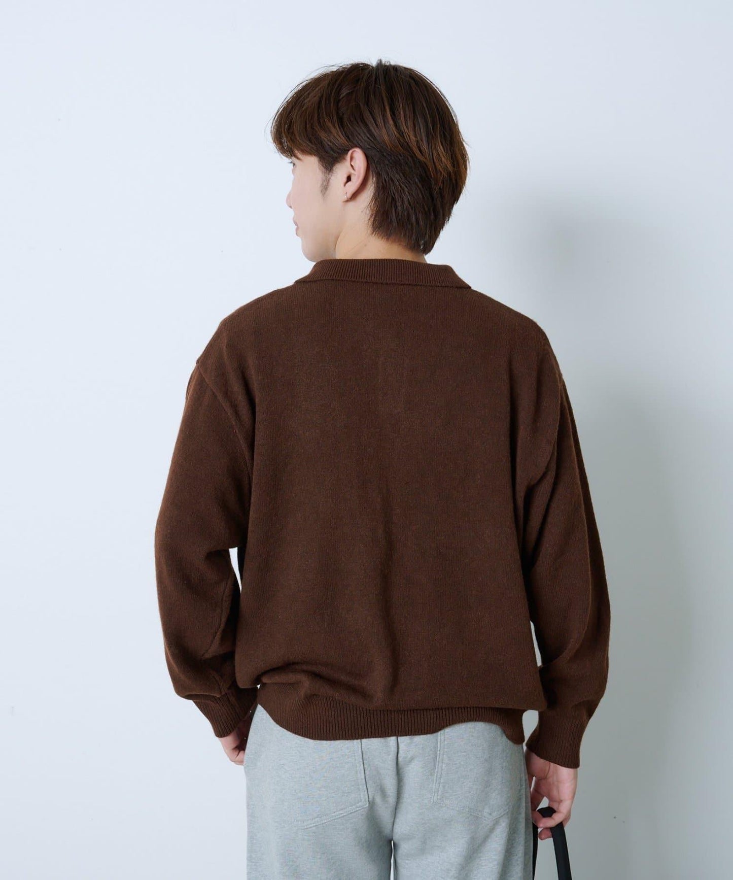 【WHIMSIC】磨毛紗線針織POLO衫