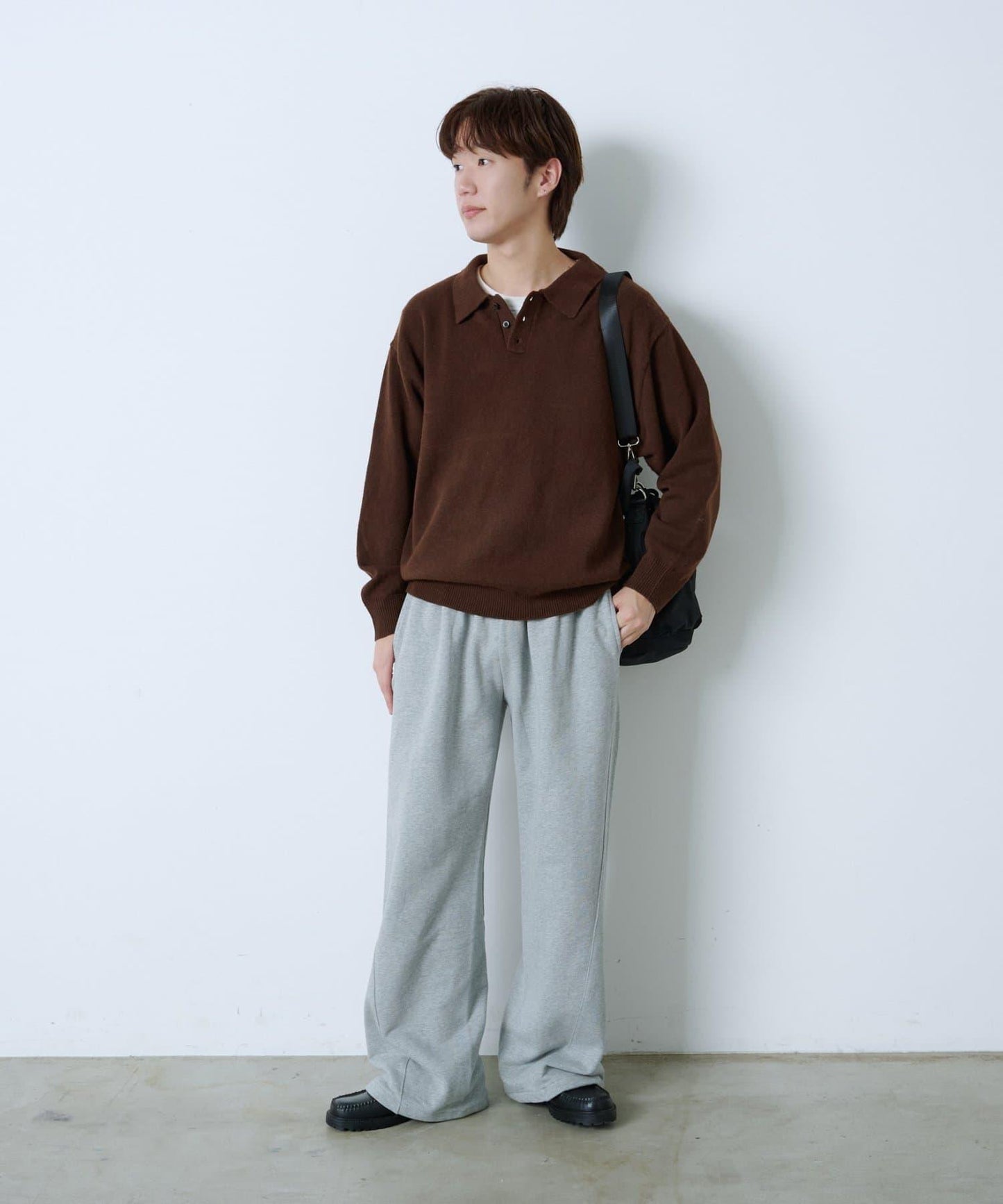 【WHIMSIC】磨毛紗線針織POLO衫