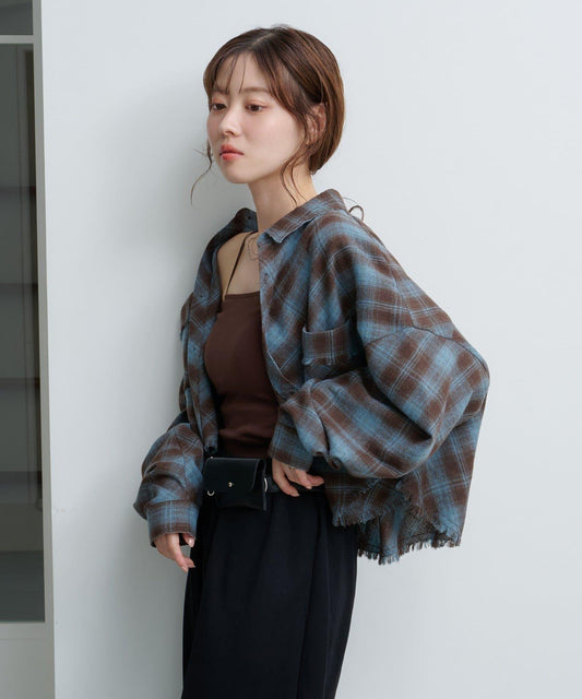 法蘭絨格子襯衫