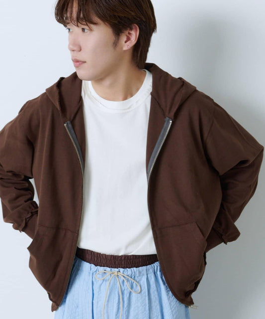 【WHIMSIC】針織拉鍊連帽衫