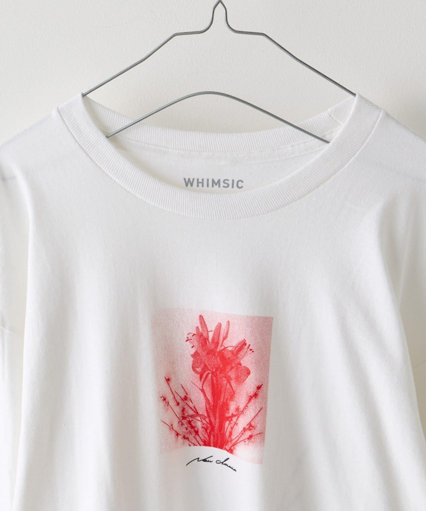 【WHIMSIC/2尺碼可選】鏡面絲網印花T恤