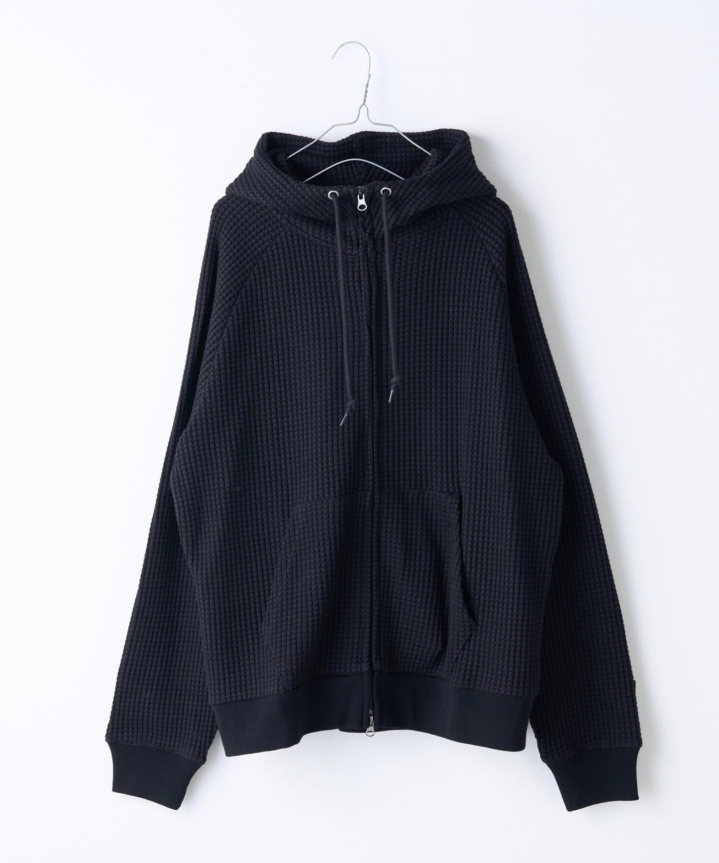 【Kastane】【WHIMSIC】華夫格拉鍊連帽衛衣