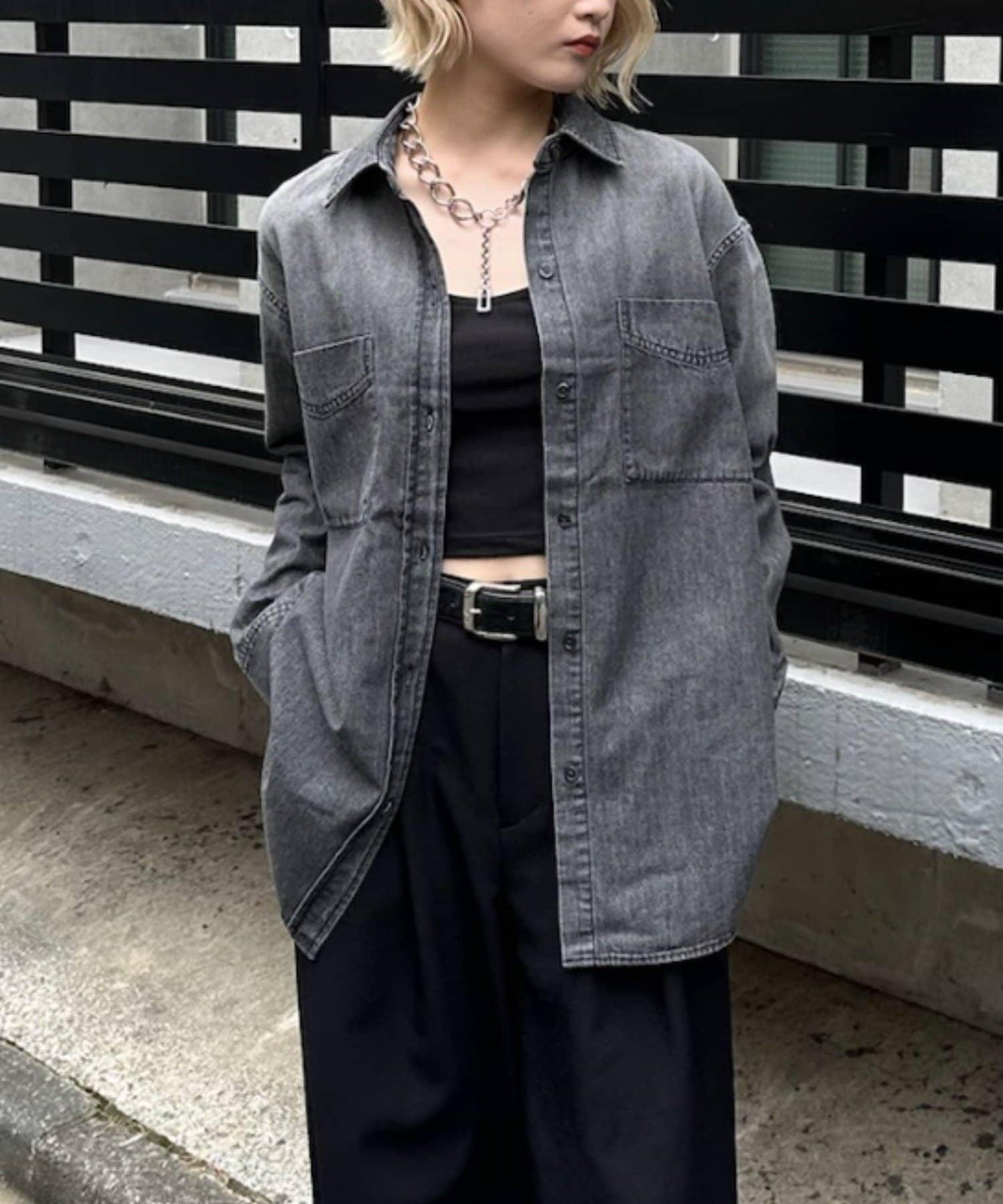 牛仔襯衫
