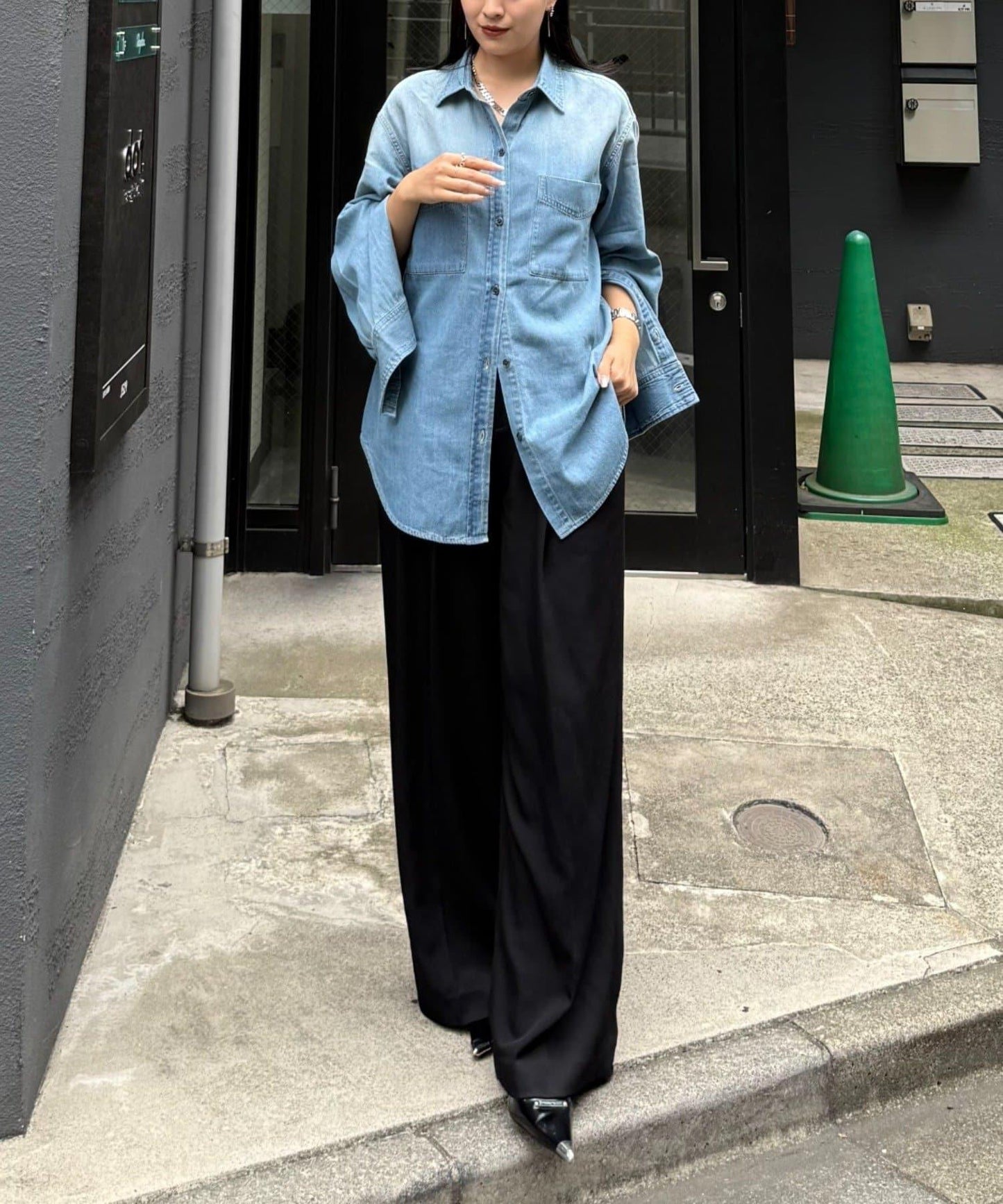 牛仔襯衫