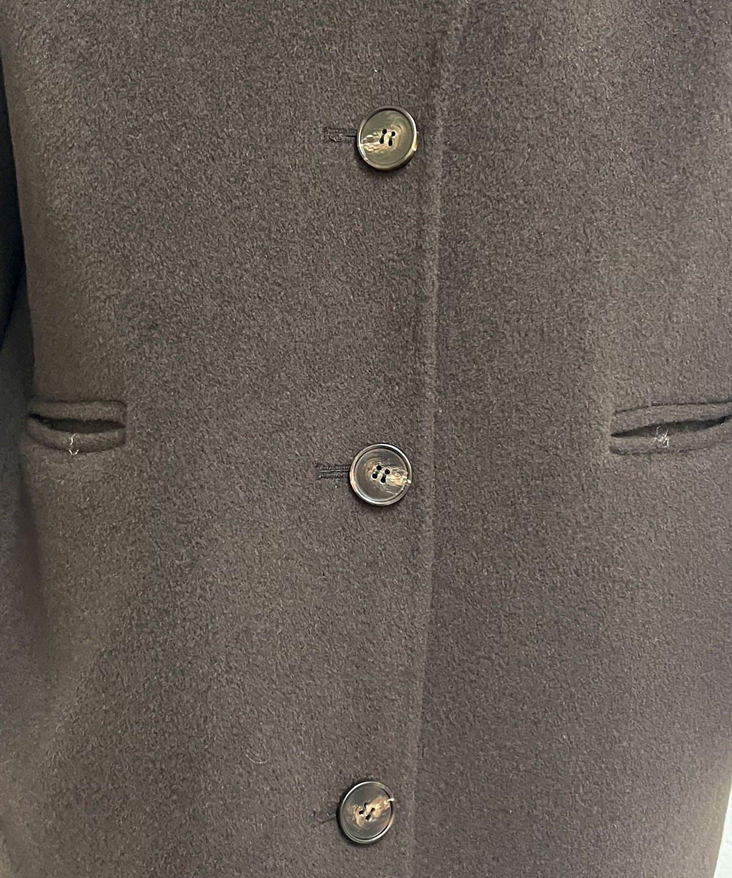 大翻領雙面中長大衣